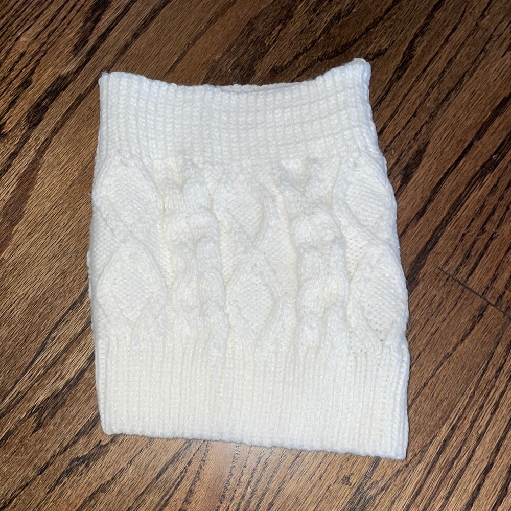 Tube knit top / neck scarf